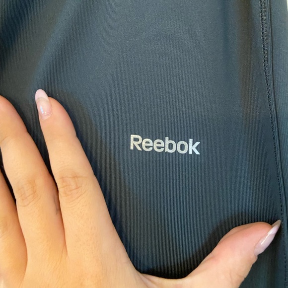 Reebok Dark Charcoal Grey Yoga Pants Flare Leggings - Picture 4 of 5